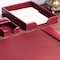 Dacasso Burgundy Bonded Leather Letter Tray AG-5201 - alternate 7